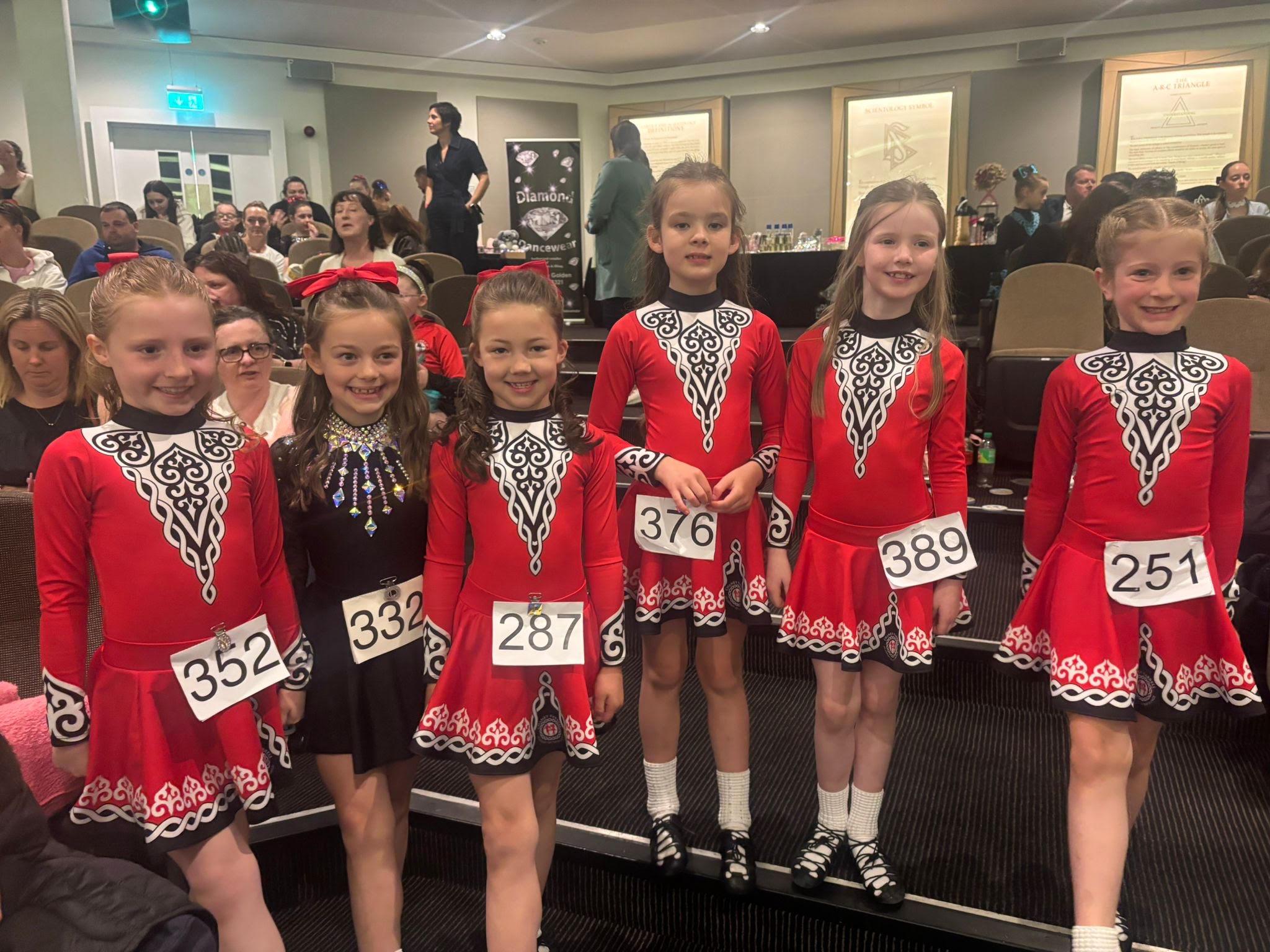 Dancers together before their event