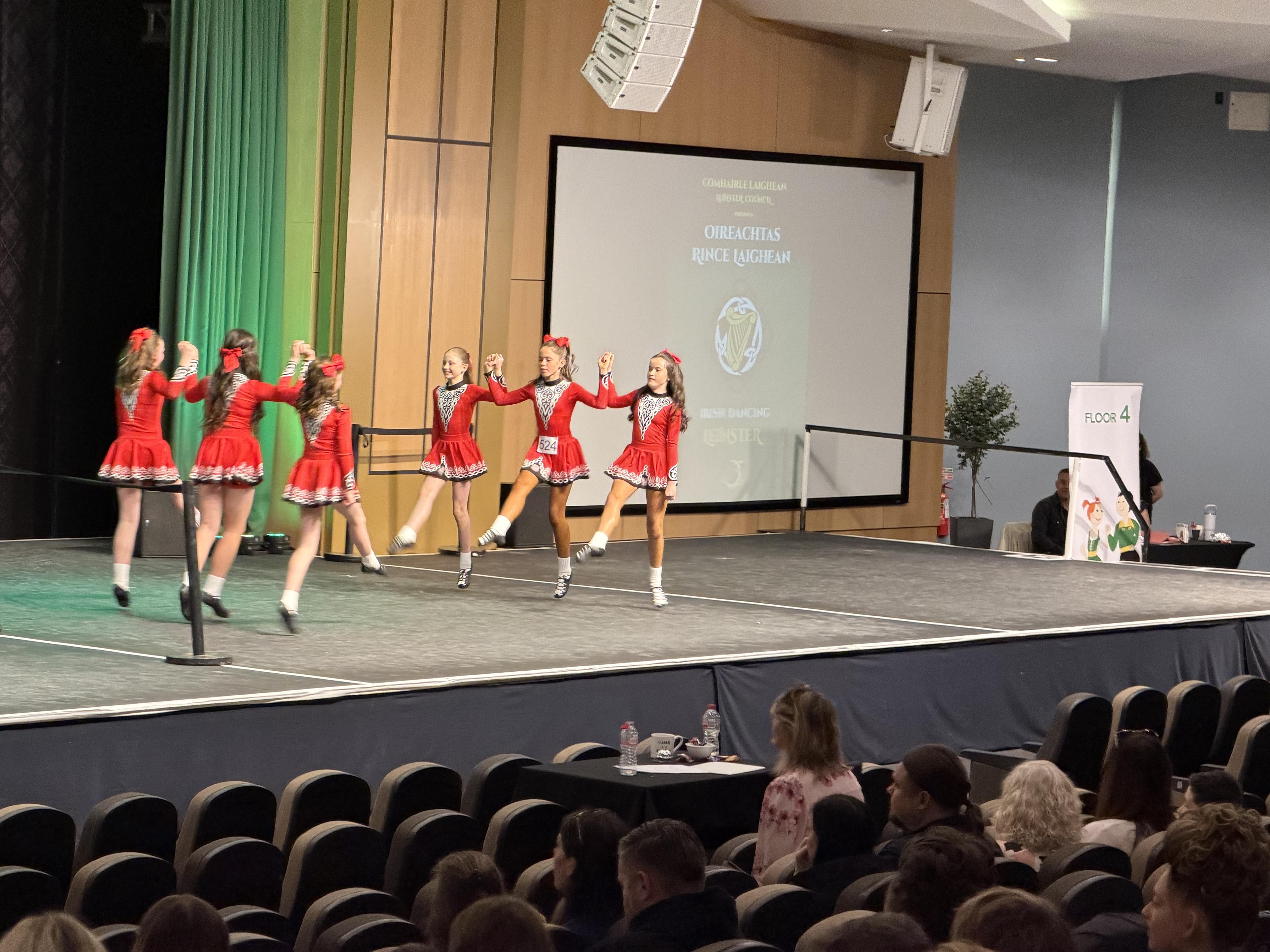 Dancers performing on stage