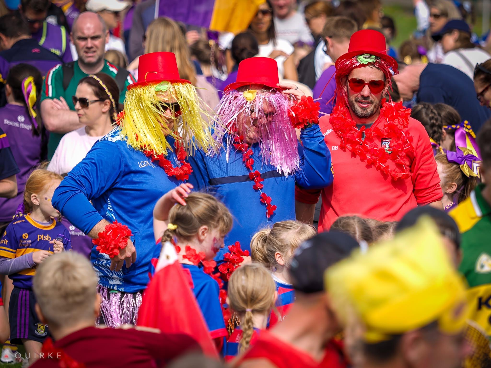 Fans joining in the fun on the day